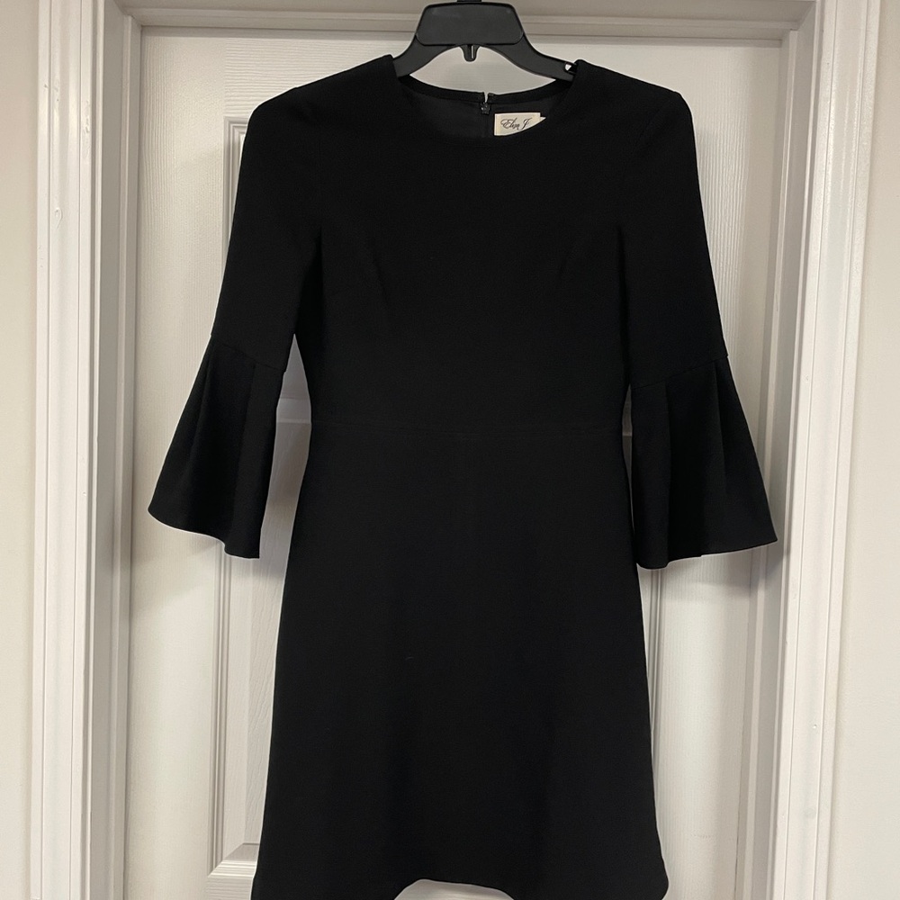 Eliza J Black Bell Sleeve Dress